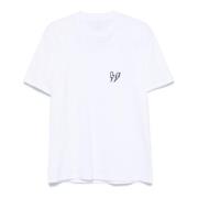 Witte Double-Bolt T-shirt Neil Barrett , White , Heren