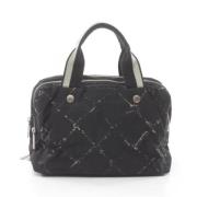 Pre-owned Nylon chanel-bags Chanel Vintage , Black , Dames