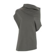 Asymmetrische Funnel Neck Sweaters Fabiana Filippi , Gray , Dames