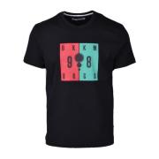 Stijlvolle Katoenen T-Shirt Collectie Bikkembergs , Black , Heren