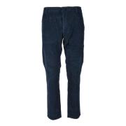 Katoen Elastaan Broek Dondup , Blue , Heren