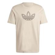 Outline T-shirt Adidas , Beige , Heren