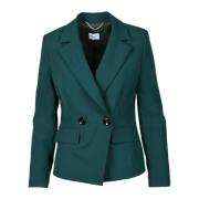 Elegante Blazer met Polyester Mix Marella , Green , Dames