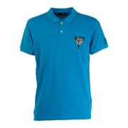 Klassiek Heren Polo Shirt Cavalli Class , Blue , Heren