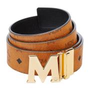 Claus M Omkeerbare Riem 4,5 cm in Visetos MCM , Brown , Unisex