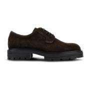 Bruine Suède Sneakers met Zacht Voetbed Hogan , Brown , Heren