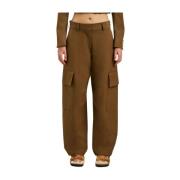 Cargo Pants Suit Stijl Palm Angels , Brown , Dames