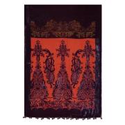 Paisley Velvet Sjaal met Kwastjes Etro , Multicolor , Dames