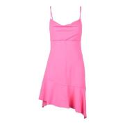 Elegante jurk van stretchstof Semicouture , Pink , Dames