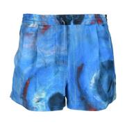 Zijden Shorts Marni , Blue , Dames