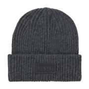 Gebreide Beanie Houtskool Munthe , Gray , Dames