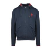 Navyblauwe Sweatshirt voor Heren U.s. Polo Assn. , Blue , Heren