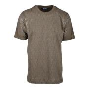 Katoenen T-shirt Diesel , Green , Heren