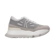 Mesh Sneakers met Plateauzool Rucoline , Gray , Dames