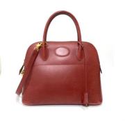 Pre-owned Leather handbags Hermès Vintage , Red , Dames