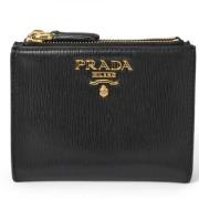 Pre-owned Leather wallets Prada Vintage , Black , Dames