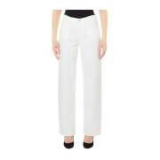 Witte Straight Broek voor Vrouwen Liu Jo , White , Dames