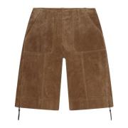 Bruine Bermuda Shorts Max Mara Weekend , Brown , Dames