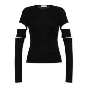 Top met afneembare mouwen Helmut Lang , Black , Dames