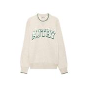 Vintage Amerikaanse collegestijl sweatshirt Autry , Beige , Heren