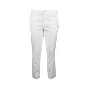 Lyocell Elastaan Broek Mason's , White , Dames