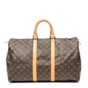 Pre-owned Canvas travel-bags Louis Vuitton Vintage , Brown , Dames