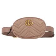 Pre-owned Leather crossbody-bags Gucci Vintage , Beige , Dames