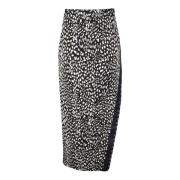 Elegante Viscosemix Gonna Rok Roberto Cavalli , Gray , Dames