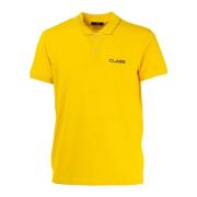 Klassiek Heren Polo Shirt Cavalli Class , Yellow , Heren