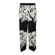 Dames Wit / Zwart Broek Twinset , White , Dames