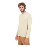 Beige Crew Neck Sweater Casual Herfst/Winter Selected Homme , Beige , ...