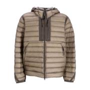 Nylon Ripstop Hooded Donsjas C.p. Company , Beige , Heren