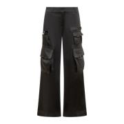 Cargo Broek Toybox Stijl Off White , Black , Dames