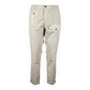 Katoen Elastaan Broek Mason's , Beige , Heren