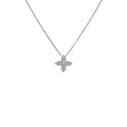 Pre-owned White Gold necklaces Louis Vuitton Vintage , White , Dames