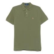 Custom Slim Fit Mesh Polo Shirt Ralph Lauren , Green , Heren