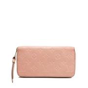 Pre-owned Leather wallets Louis Vuitton Vintage , Pink , Dames