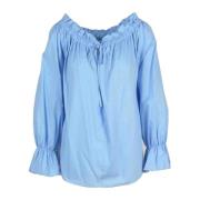 Katoenen blouse L'Autre Chose , Blue , Dames