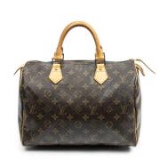 Pre-owned Canvas handbags Louis Vuitton Vintage , Brown , Dames