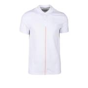 Katoen Elastaan Polo Shirt Bikkembergs , White , Heren