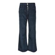 Wijde Jeans Cycle , Blue , Dames