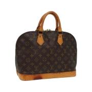 Pre-owned Canvas handbags Louis Vuitton Vintage , Brown , Dames