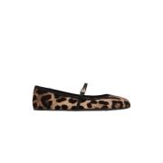 Luipaardprint Mary-Jane Ballerina Flats Dolce & Gabbana , Brown , Dame...