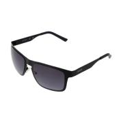 Zwarte Heren Zonnebril Verlooplens Rechthoekig Guess , Black , Heren