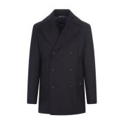 Double-Breasted Coats Hugo Boss , Blue , Heren