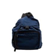 Pre-owned Nylon backpacks Prada Vintage , Blue , Dames