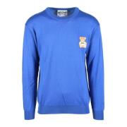 Couture katoenen top Moschino , Blue , Heren