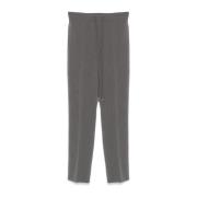 Getailleerde Broek met Lage Taille Patrizia Pepe , Gray , Dames