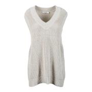 Katoenmix Sweater Na-Kd , Beige , Dames