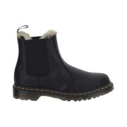 Chelsea Laarzen met Nepbont Voering Dr. Martens , Black , Dames